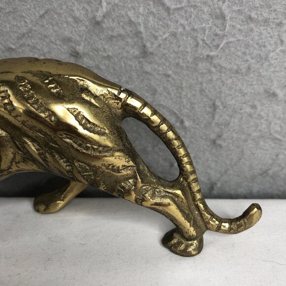 Vintage Masters of The Universe Tiger Solid Brass Battle Cat Motu MCM Rare Heavy - Picture 7 of 16